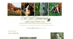 Desktop Screenshot of oakhillhomestead.com